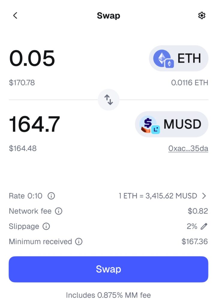 MetaMask Swap
