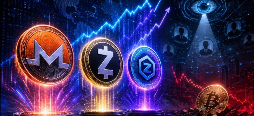 Приватные монеты обогнали биткоин в 2026 году